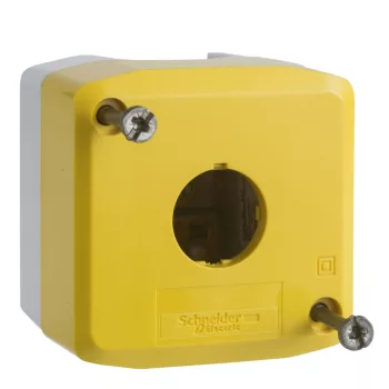   SCHNEIDER XALK01 - Harmony XALK tokozat vészleállítóhoz, sárga, üres, 1 kivágás