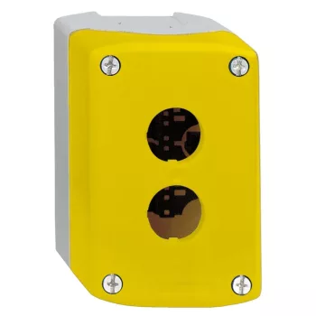   SCHNEIDER XALK02 - Harmony XALK tokozat vészleállítóhoz, sárga, üres, 2 kivágás