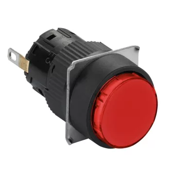   SCHNEIDER XB6EAV4BP - Harmony XB6 Ø16 komplett világító nyomógomb, piros 24V IP65