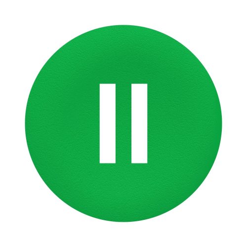 SCHNEIDER ZBAF336 - Harmony Ø30 panelbe süllyesztett nyomógomb tető, zöld, "II"