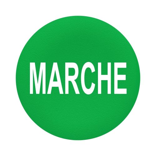 SCHNEIDER ZBAF342 - Harmony Ø30 panelbe süllyesztett nyomógomb tető, zöld, "MARCHE"