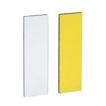   SCHNEIDER ZBY0102 - Harmony felirati címke, 8x27 mm, 30x40 mm címketartóhoz, jelöletlen, fehér/sárga