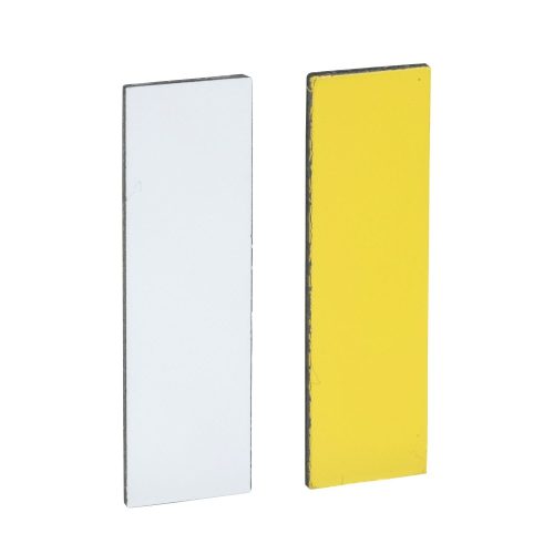 SCHNEIDER ZBY0102 - Harmony felirati címke, 8x27 mm, 30x40 mm címketartóhoz, jelöletlen, fehér/sárga