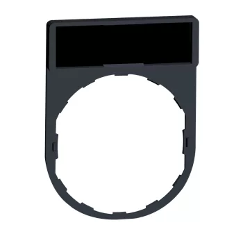   SCHNEIDER ZBY2101 - Harmony címketartó 30x40 mm, Ø22 készülékekhez, 8x27 mm felirati címkével, jelöletlen, fekete/piros