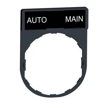   SCHNEIDER ZBY2164 - Harmony címketartó 30x40 mm, Ø22 készülékekhez, 8x27 mm felirati címkével, AUTO-MAIN