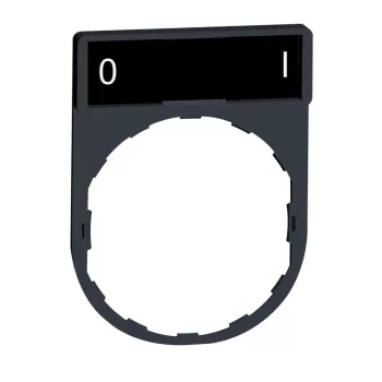   SCHNEIDER ZBY2178 - Harmony címketartó 30x40 mm, Ø22 készülékekhez, 8x27 mm felirati címkével, O-I