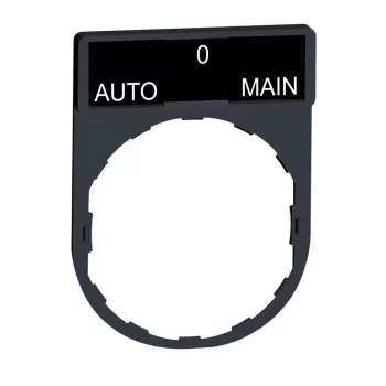   SCHNEIDER ZBY2185 - Harmony címketartó 30x40 mm, Ø22 készülékekhez, 8x27 mm felirati címkével, AUTO-O-MAIN