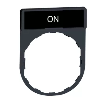   SCHNEIDER ZBY2311 - Harmony címketartó 30x40 mm, Ø22 készülékekhez, 8x27 mm felirati címkével, ON