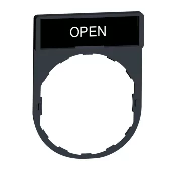   SCHNEIDER ZBY2313 - Harmony címketartó 30x40 mm, Ø22 készülékekhez, 8x27 mm felirati címkével, OPEN