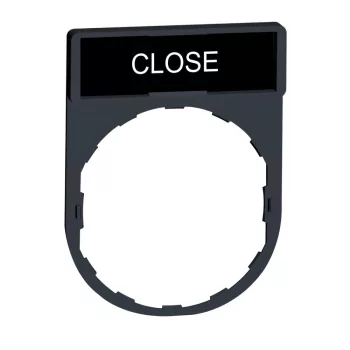   SCHNEIDER ZBY2314 - Harmony címketartó 30x40 mm, Ø22 készülékekhez, 8x27 mm felirati címkével, CLOSE