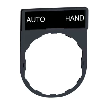   SCHNEIDER ZBY2364 - Harmony címketartó 30x40 mm, Ø22 készülékekhez, 8x27 mm felirati címkével, AUTO-HAND