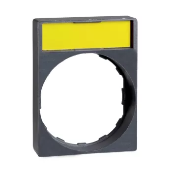   SCHNEIDER ZBY2H101 - Harmony címketartó 30x40 mm, kiemelkedő, Ø22 készülékekhez, 8x27 mm jelöletlen felirati címkével, fekete/piros
