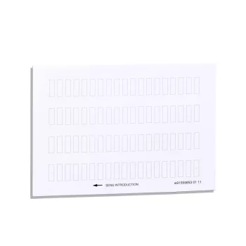   SCHNEIDER ZBY4100 - Harmony felirati címke, 8x27 mm, 30x40 mm címketartóhoz, felirat nélkül, 76db
