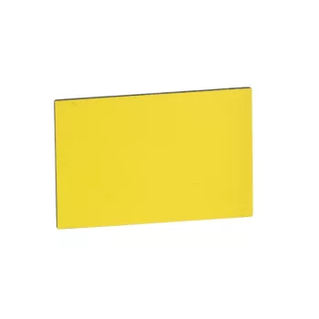   SCHNEIDER ZBY5102 - Harmony felirati címke, 18x27 mm, 30x50 mm címketartóhoz, gravírozható, fehér/sárga