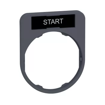   SCHNEIDER ZBYF2303 - Harmony címketartó, 40x50 mm, Ø30 süllyesztett készülékhez, 8x27 címkéhez, START
