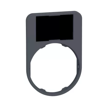   SCHNEIDER ZBYF6101 - Harmony címketartó, 50x60 mm, Ø30 süllyesztett készülékhez, 18x27 címkéhez, felirat nélkül, fekete/piros