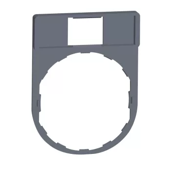   SCHNEIDER ZBZ32C0 - Harmony címketartó 30x40 mm, Ø22 készülékekhez, 8x27 mm felirati címke nélkül, szürke perem