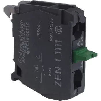   SCHNEIDER ZENL1111TQ - Harmony érintkezőblokk, Ø22 készülékekhez, 1NO, hátsó rögzítés, MOQ: 100db