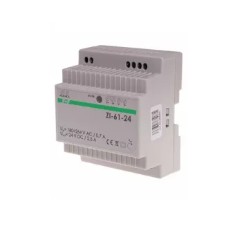   F&F Filipowski - ZI-61 24V, 60W tápegység - Tápegység, 100÷264 VAC ki: 24V, 60 W, - HD Hungária - ZI-61-24