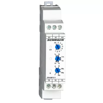   SCHRACK - Multifunkciós időrelé AMPARO, 24-48VDC,24-240VAC, 1v, 5A  - ZRAMF011--