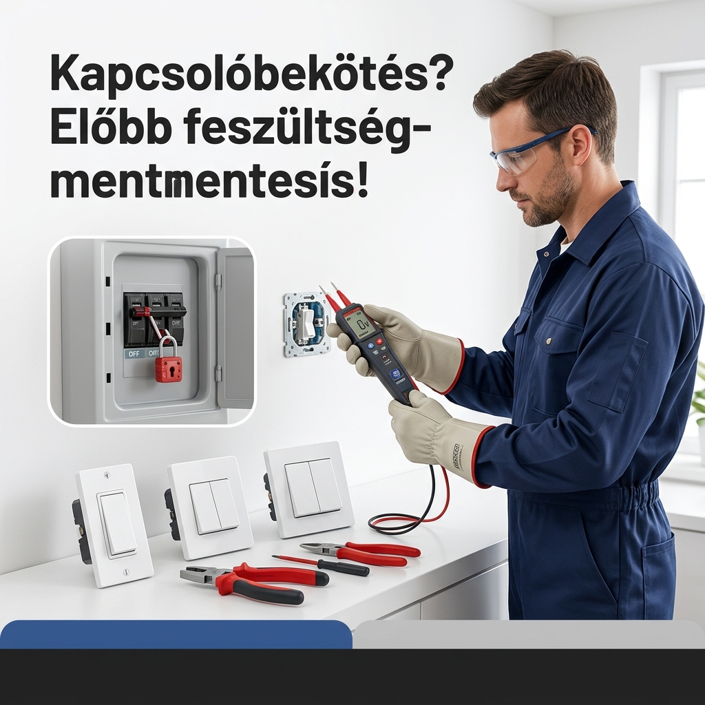 Villanykapcsoló bekötése
