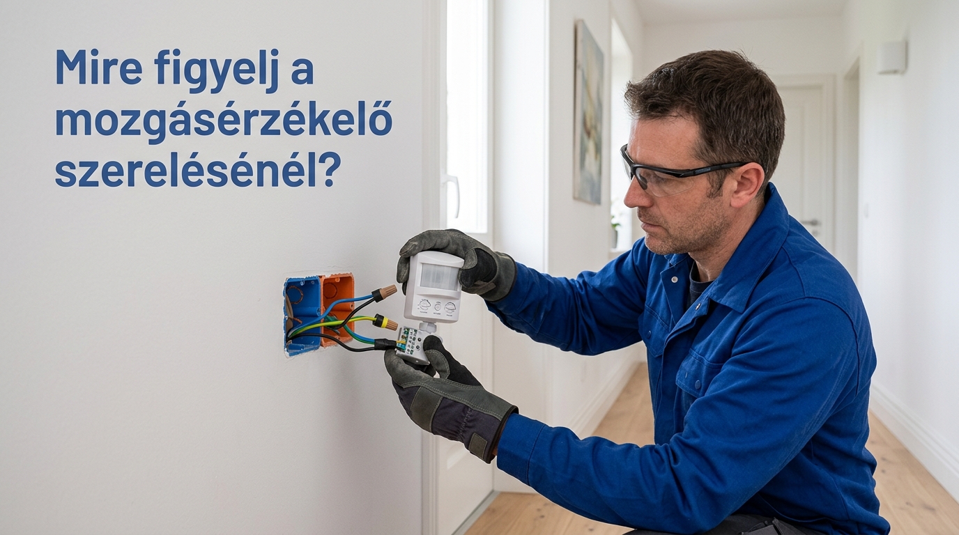 Mozgásérzékelő bekötése: mikor jó a 2 vagy a 3 vezetékes?